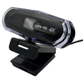 WEBDARAZ 4K Ultra HD Remote Control with Stand Webcam, LED RGB Lighting, 95-Degree Wide Angle, Auto Focus, 1080P@60FPS, Black, USB 2.0, for Video Conferencing, Desktop/Laptop