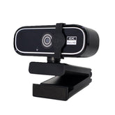 WEBDARAZ FHD 4K Webcam with AutoFocus, USB Desktop Camera, Black Webcam, Built-in Microphone for Video Conferencing, Online Meetings, Universal Tripod-Ready Clip fits laptops and LCD Monitors.